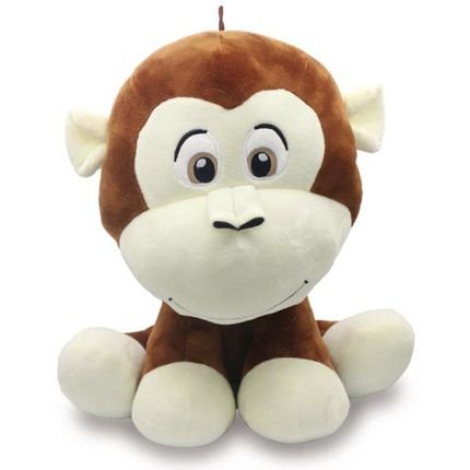 Menor preço em Bicho de Pelúcia Safári 20cm - Macaco Marrom - Unik Toys