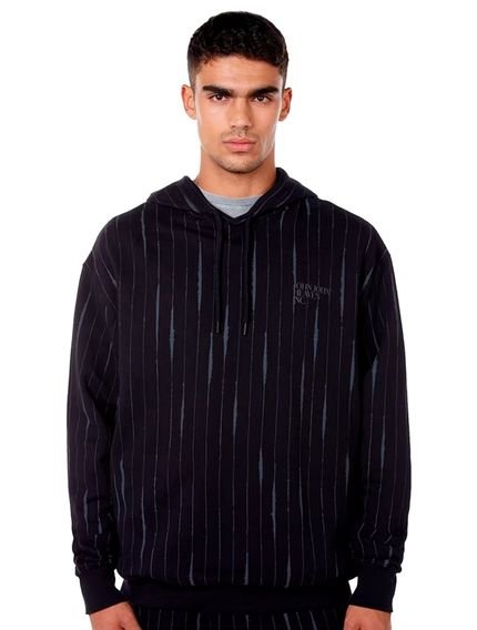 Moletom John John Masculino Hoodie Mike Stripes Preto - Marca John John