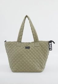 Tote Bag Quilted Verde - Mujer Corona