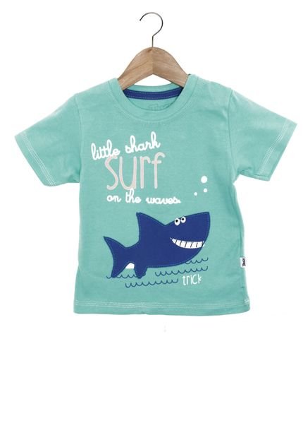 Camiseta Trick Manga Curta Baby Menino Verde - Marca Trick