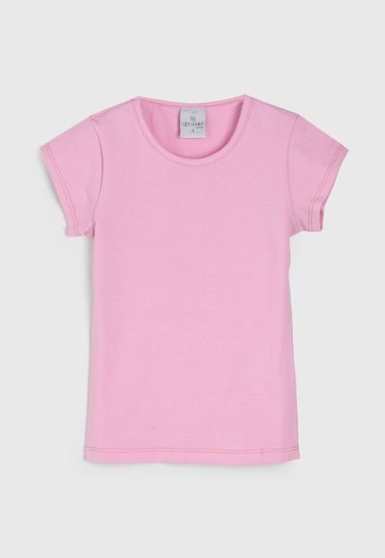 Camiseta Lecimar Infantil Lisa Rosa - Marca Lecimar