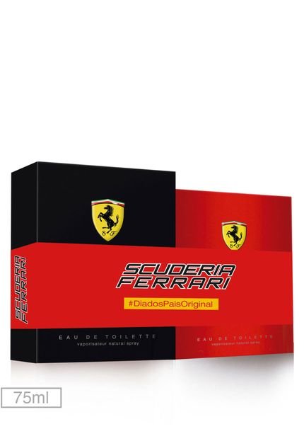 Kit Perfume Ferrari Fragrances Black Ferrari 75ml - Marca Ferrari Fragrances