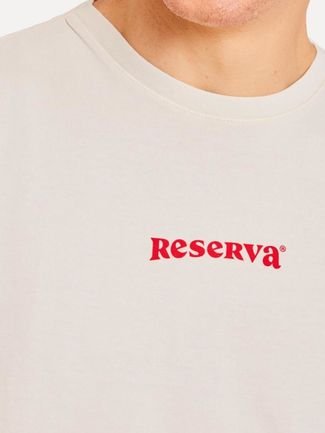 Camiseta Estampada Praia Onda Reserva Off-white