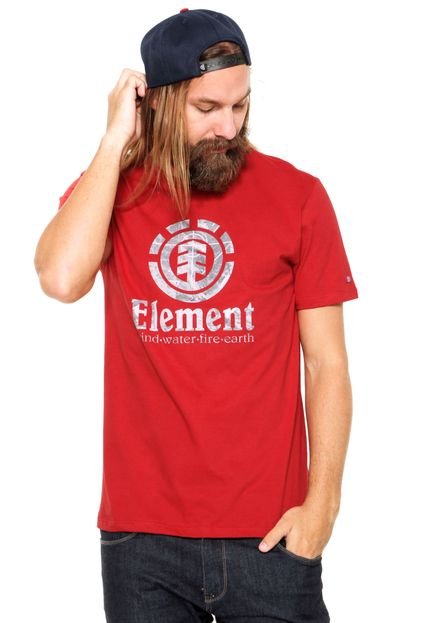 Camiseta Element Fragment Vermelha - Marca Element