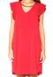 Vestido Facinelli by MOONCITY Curto Metal Vermelho - Marca Facinelli