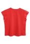 Camiseta Colcci Fun Menina Lisa Vermelha - Marca Colcci Fun