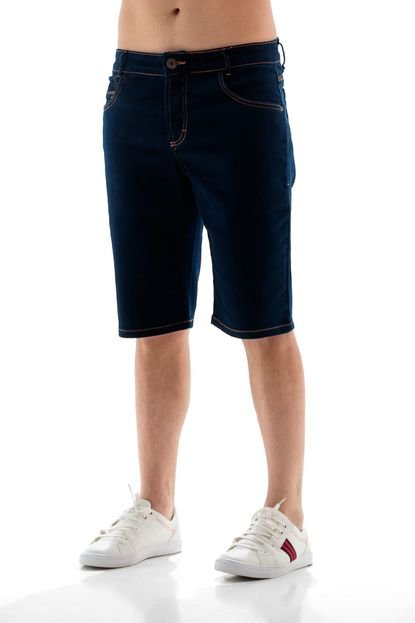Bermuda Jeans Masculina Confort Detalhe 3 Ag. - 6218 - Marca ARAUTO JEANS