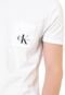 Camiseta Calvin Klein Jeans Com Bolso Branca - Marca Calvin Klein Jeans