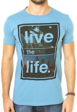 Camiseta FiveBlu Frases Azul