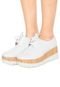 Oxford Flatform Vizzano Tratorado Verniz Branco - Marca Vizzano