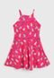 Vestido Rovitex Infantil Estampado Rosa - Marca Rovitex