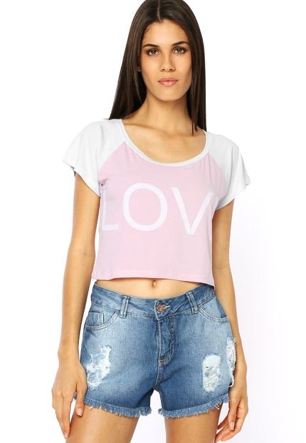 Blusa Pink Connection Love Rosa - Marca Pink Connection