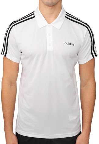 Camisa Polo adidas Performance D2m 3s Off-White