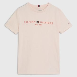 Camiseta Clássica Infantil Tommy Hilfiger Rosa Claro