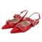 Sapatilha Slingback Feminina Verniz Vermelho Ferrari 183010 - Marca Flor da Pele