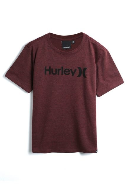 Camiseta Hurley Menino Escrita Vinho - Marca Hurley