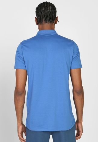 Camisa Polo Malwee Reta Lisa Azul