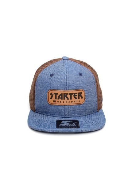 Boné Starter Aba Reta Snapback Trucker Azul - Marca STARTER