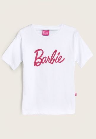 Blusa Infantil Fakini Barbie Branca