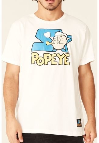 Camiseta Starter Estampada Collab Popeye Off White - Compre Agora