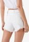 Short Sarja Branco Feminina Adulto Branca - Marca WJU JEANS