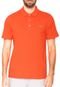 Camisa Polo Lacoste Lisa Laranja - Marca Lacoste