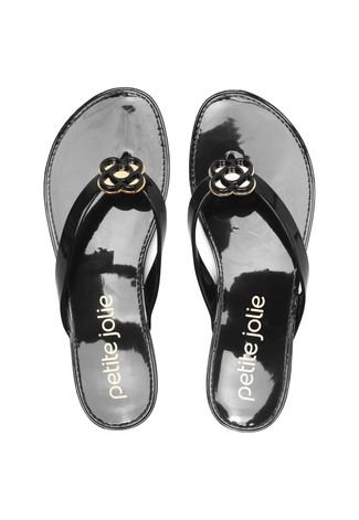 Chinelo Petite Jolie Lucky Preto - Compre Agora