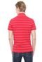 Camisa Polo Lacoste Slim Listrada Vermelha - Marca Lacoste