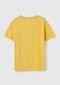 Camiseta Menino Manga Curta Com Estampa - Amarelo - Marca Hering