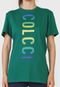 Camiseta Colcci Fitness Lettering Verde - Marca Colcci Fitness