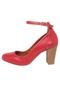 Scarpin DAFITI SHOES Madeira Vermelho - Marca DAFITI SHOES