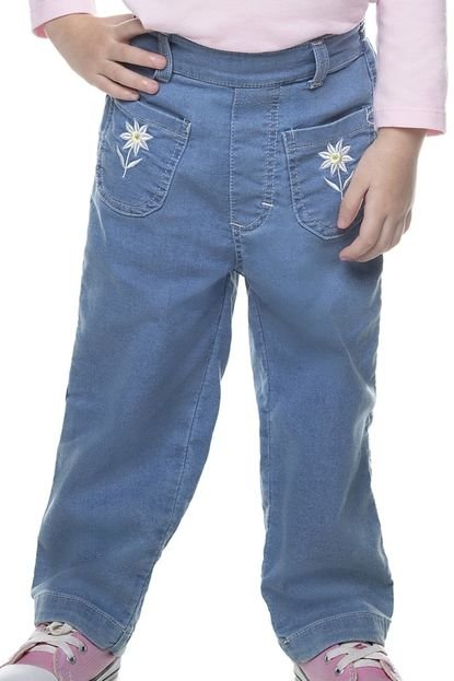 Calça Flower Jeans Comfort Have Fun 1 Azul - Marca Have Fun
