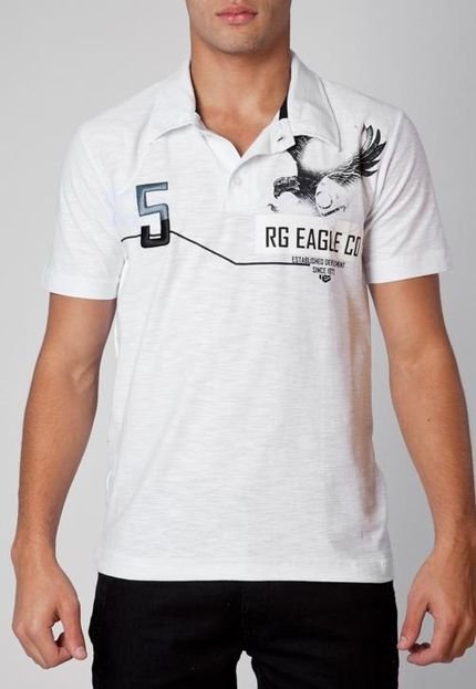 Camiseta Polo Five Eagle Co Branca - Marca Pier Nine