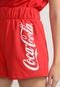 Short de Moletom Coca-Cola Jeans Logo Vermelho - Marca Coca-Cola Jeans