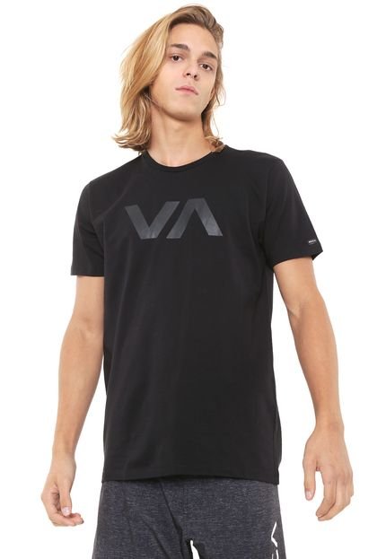 Camiseta RVCA VA All Black Preta - Marca RVCA