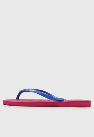 Chinelo Havaianas Slim Logo Pop Up Rosa - Compre Agora