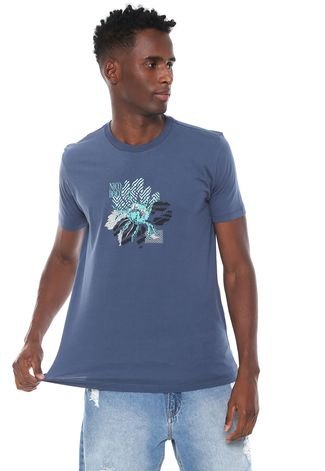 Camiseta Nicoboco Slim Hils Azul-Marinho