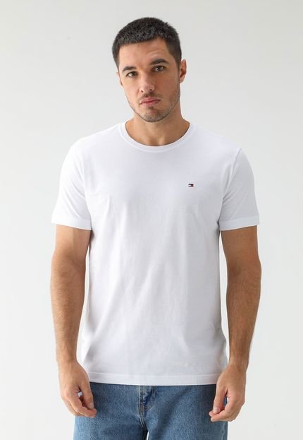 Camiseta Tommy Hilfiger Reta Icon Branca - Compre Agora | Dafiti Brasil