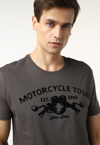 Camiseta John John Moto Grafite - Compre Agora