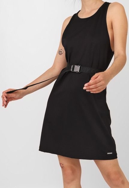 Vestido Colcci Fitness Curto Com Cinto Preto - Marca Colcci Fitness