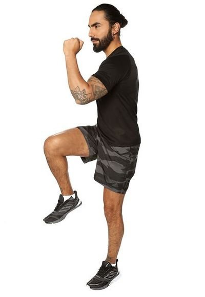 Pantaloneta Gris Negro adidas Performance RUN IT CAMO SHO Compra