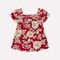 Conjunto Infantil Menina Blusa Flor e Short Milon Vermelho - Marca Milon