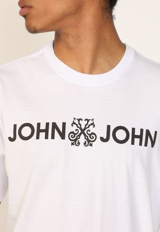Camiseta John John Masculina Regular City Branca