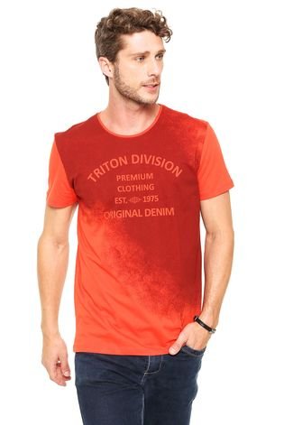 Camiseta Triton Estampada Vermelha
