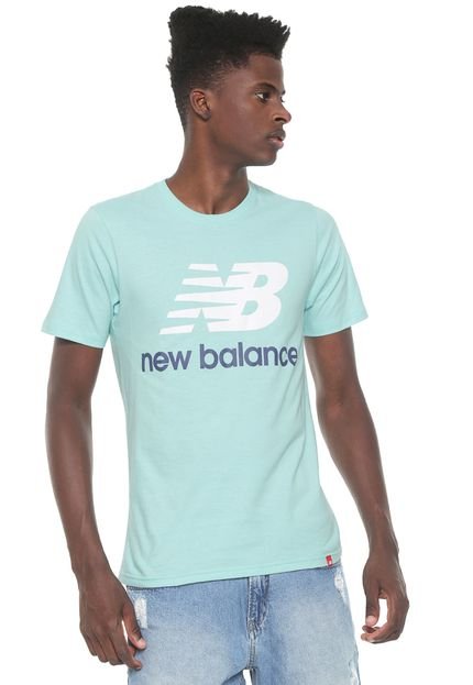 Camiseta New Balance Logo Colors Verde - Marca New Balance