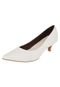 Scarpin Couro FiveBlu Branco - Marca FiveBlu