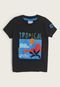 Camiseta Infantil Hering Kids Tropical Preta - Marca Hering Kids