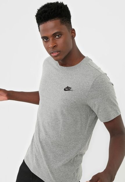 Camiseta Nike Sportswear Nsw Club Cinza - Marca Nike Sportswear