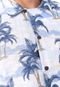 Camisa Aramis Slim Tropical Azul/Bege - Marca Aramis