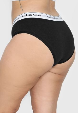 Calcinha Calvin Klein Underwear Tanga Logo Preta - Compre Agora